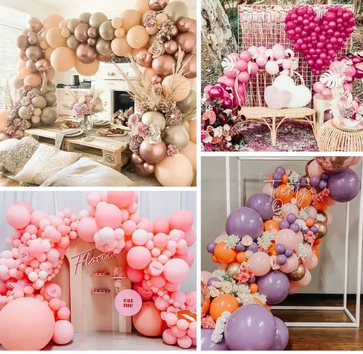 Team of Abdul Event Kolhapur Ballon Decoration setting up balloon decor