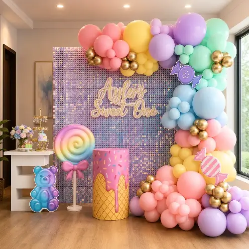 Birthday balloon decor sample 1