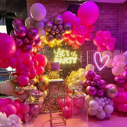 Theme party balloon decor sample