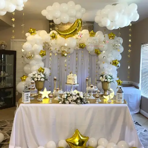 Balloon ceiling decor sample